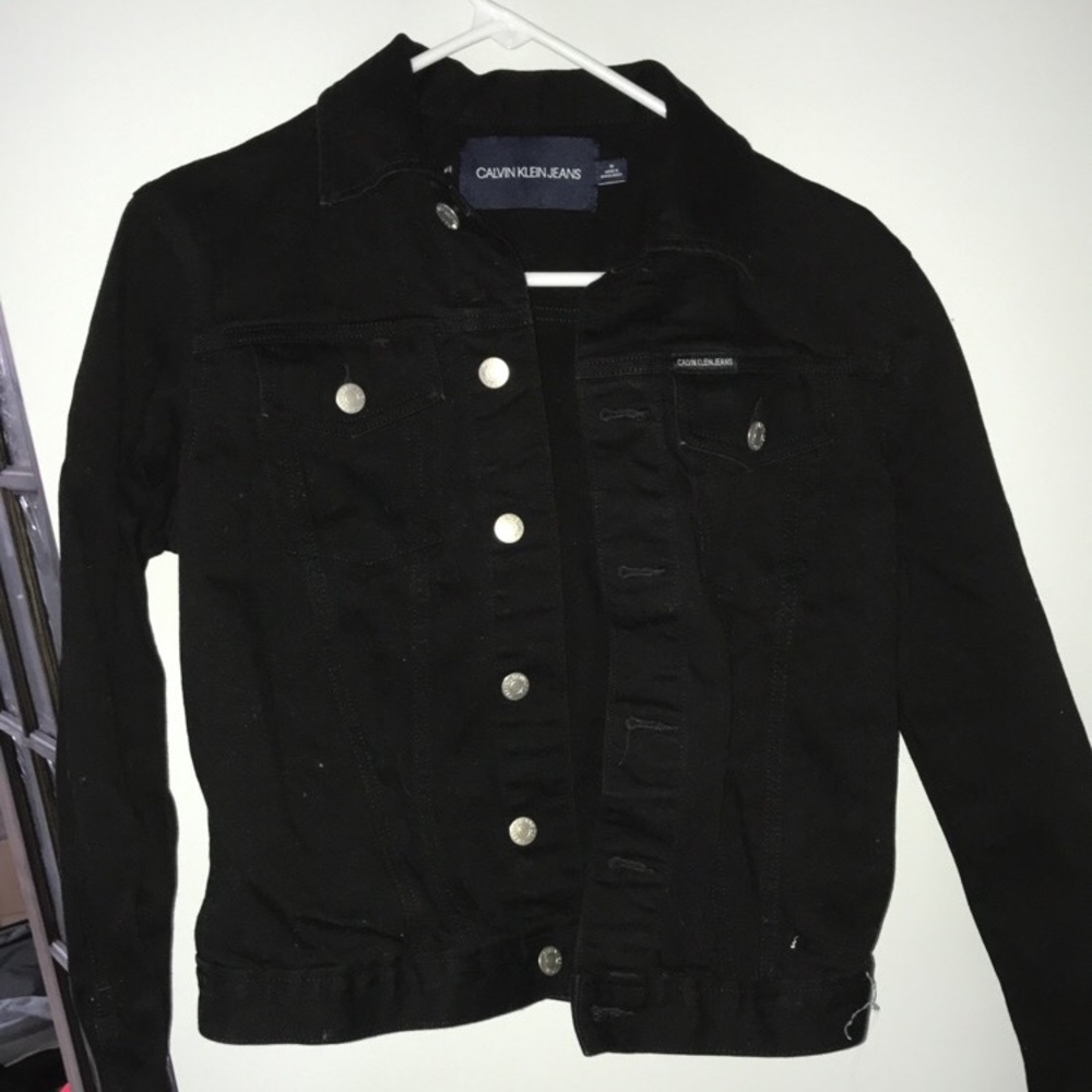 Black Calvin Klein Jean jacket
